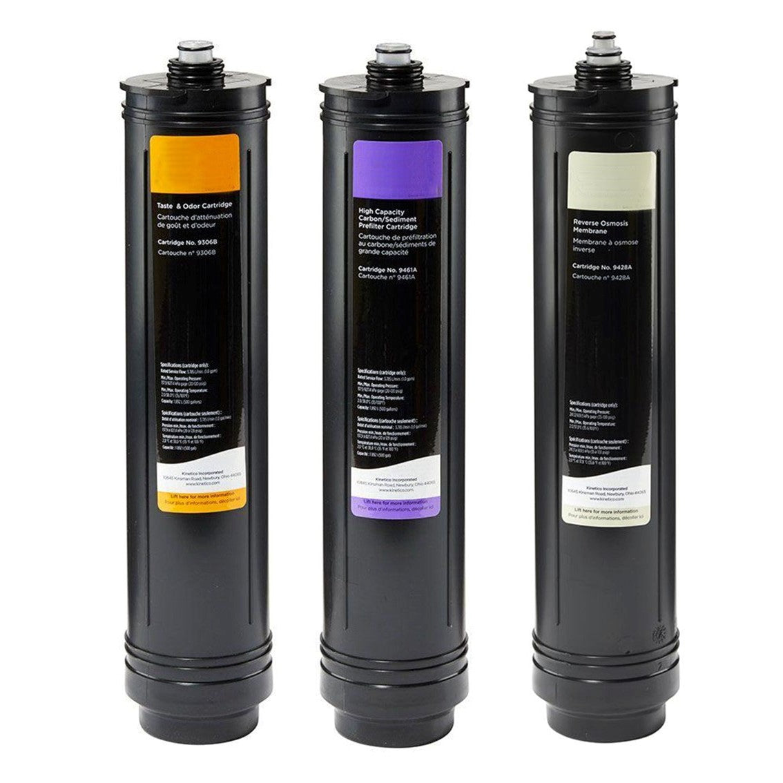 Set of 3 filters. (Part No. 9461A Purple, 9306B Orange & 9428A Ivory)