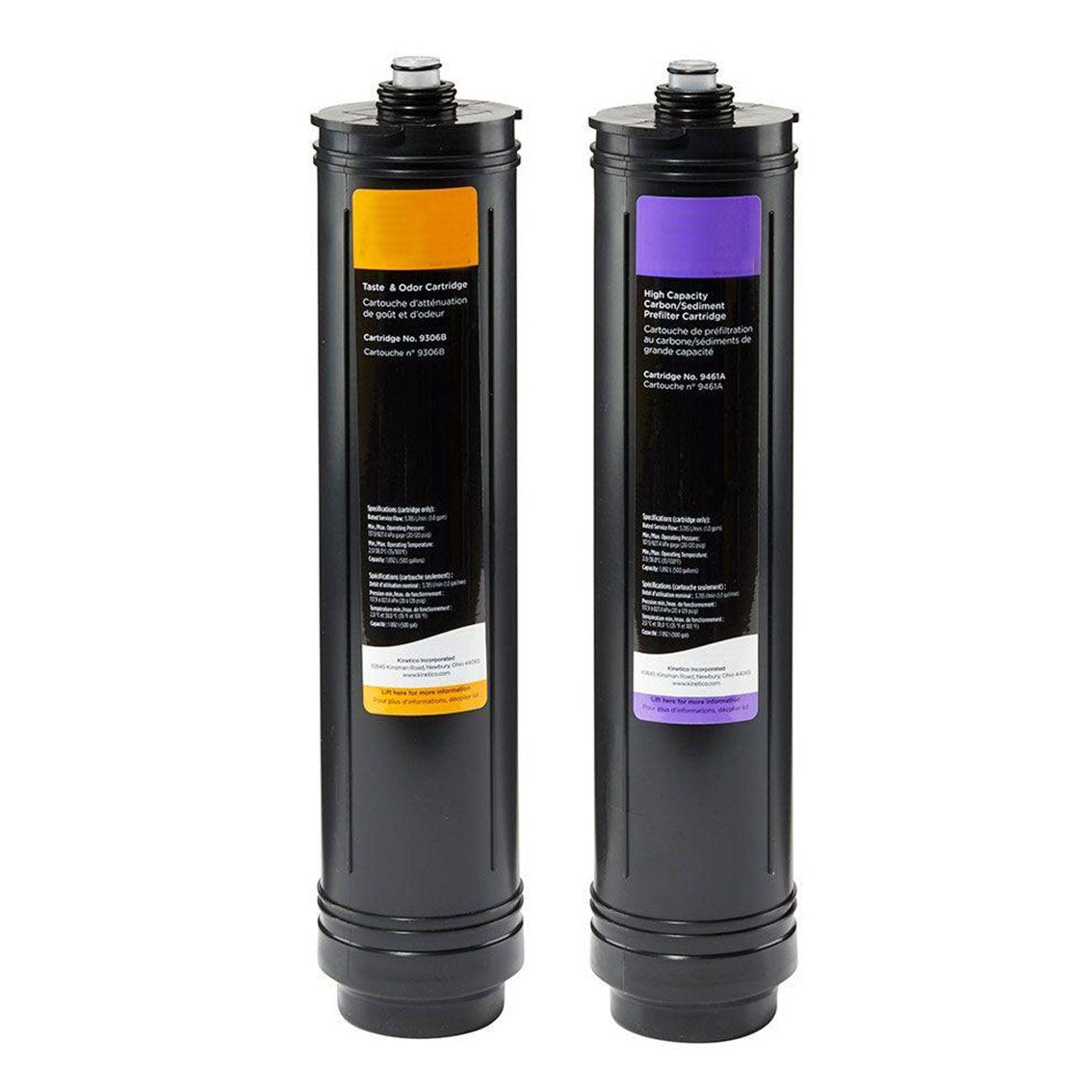 Filter Cartridge Set. (Part No 9461A Purple & Part No 9306B Orange)