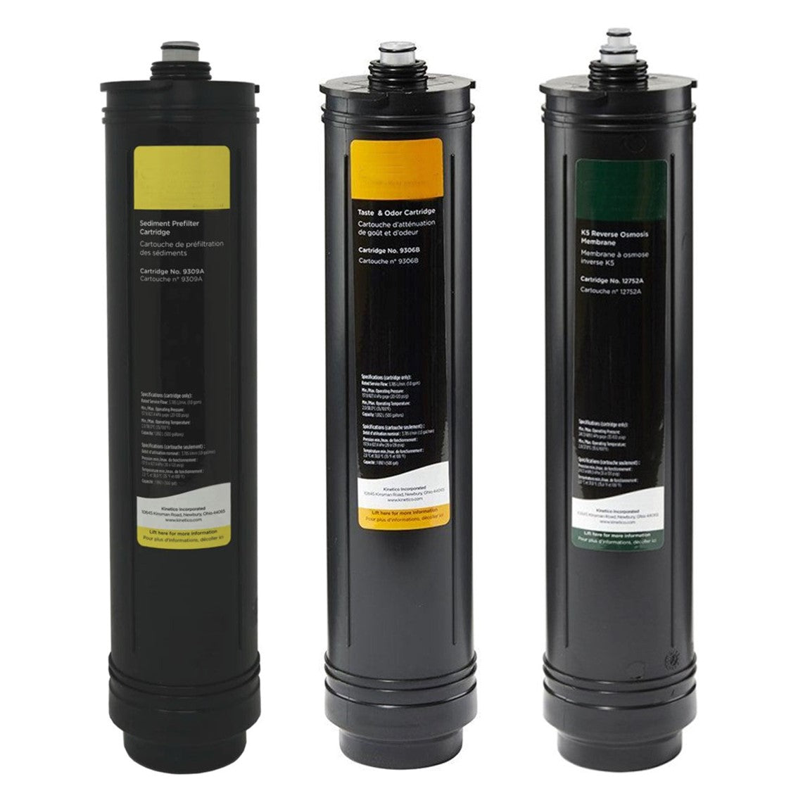 Set of 3 filters. (Part No. 9309A Yellow, 9306B Orange & 12752B Green)