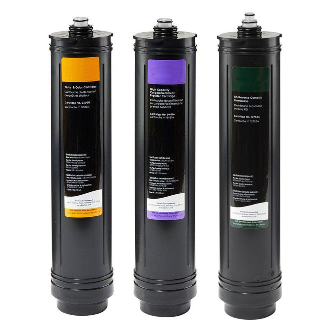 Set of 3 filters. (Part No. 9461A Purple, 9306B Orange & 12752B Green)