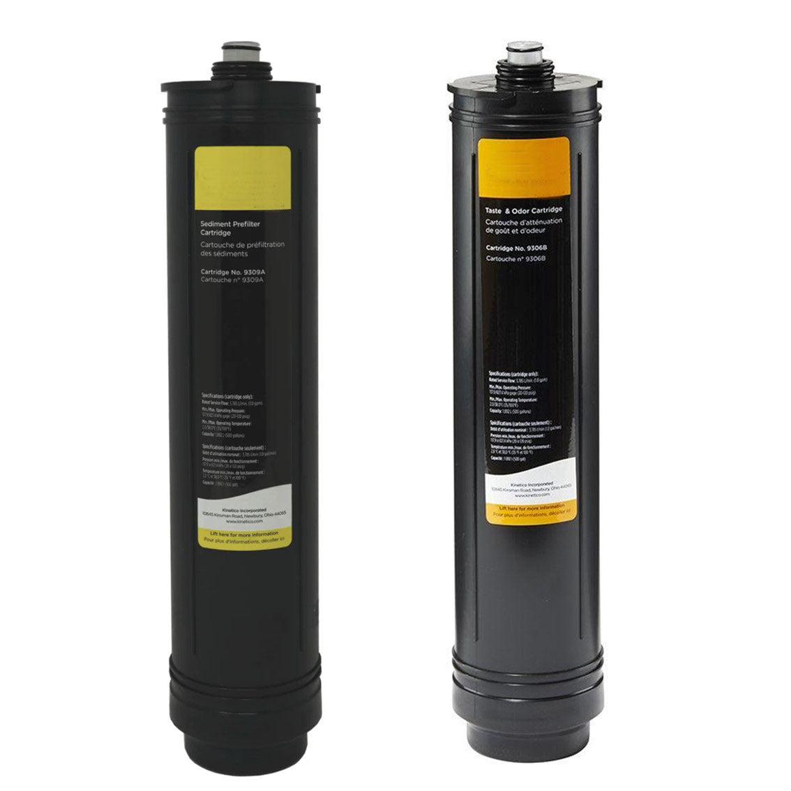 Filter Cartridge Set. (Part No 9306B Orange & 9309A Yellow)