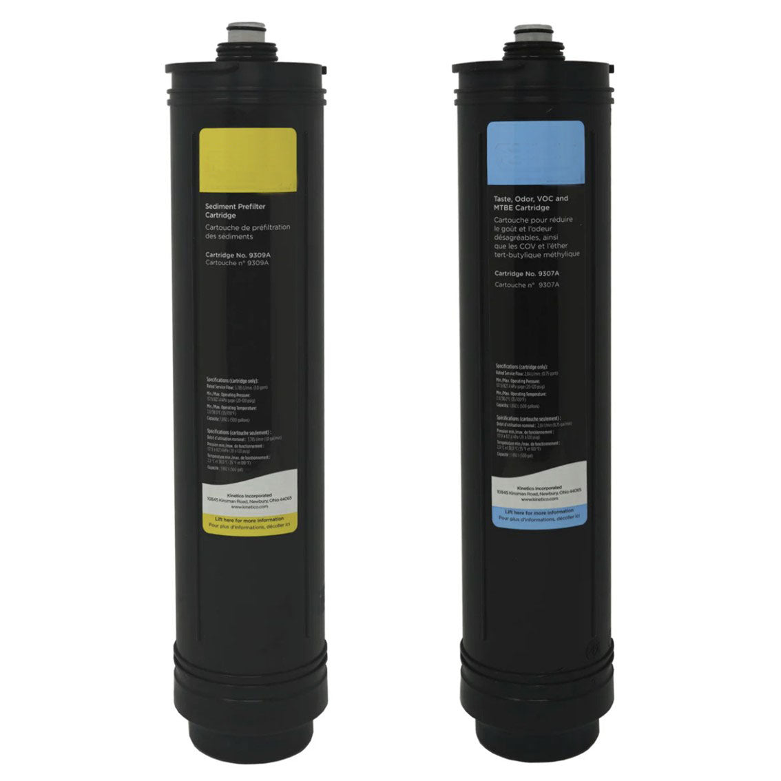 Filter Cartridge Set. (Part No 9307A Light Blue & 9309A Yellow)